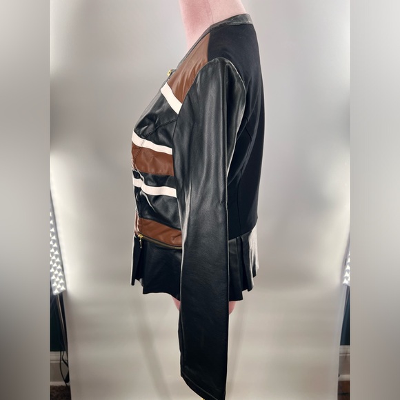 EUC INC Striped Leather Jacket - Picture 5 of 9